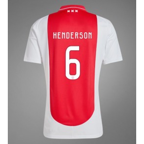 Billiga Ajax Jordan Henderson #6 Hemmatröja 2024-25 Kortärmad